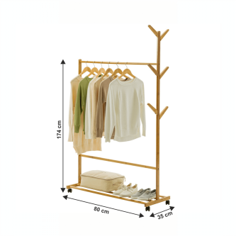 Stander haine, bambus, lăţime 60 cm, VIKIR TYP 2